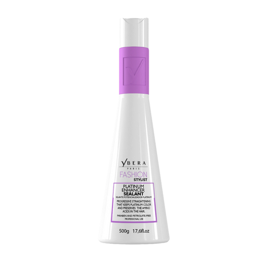 Alisado Fashion Stylist Platinum Ybera Paris – Tratamiento alisador sin formol para cabellos rubios y con canas, liso hasta 12 semanas