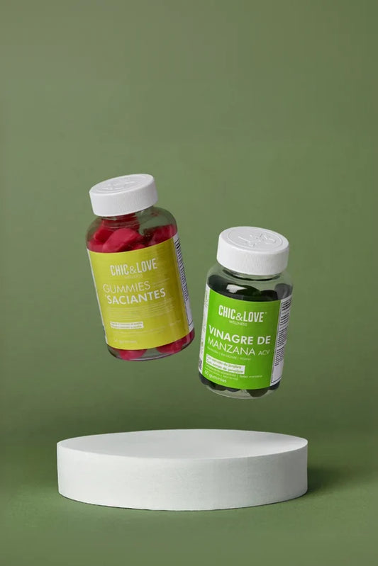 Chic & Love Pack Salud Digestiva - Gummies vinagre de manzana y saciantes