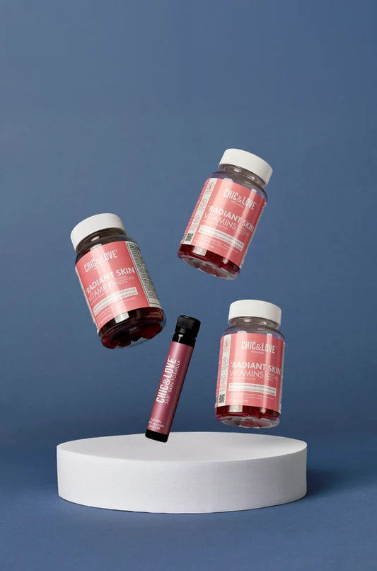 Pack Chic & Love Tratamiento Choque Piel 3 Meses con viales y gummies