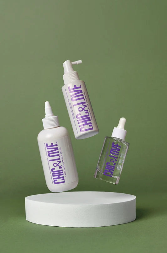 Chic & Love de la Rutina Detox Capilar: Tónico Alogénico, Sérum Capilar y Exfoliante Capilar Detox