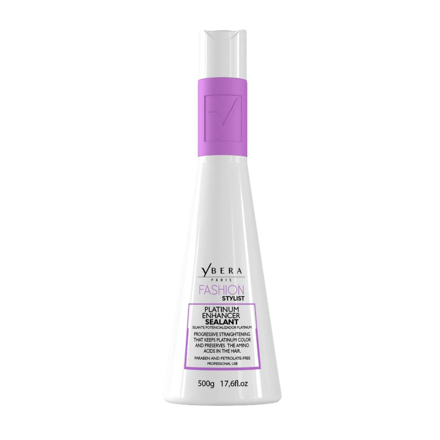 Alisado Fashion Stylist Platinum Ybera Paris – Tratamiento alisador sin formol para cabellos rubios y con canas, liso hasta 12 semanas