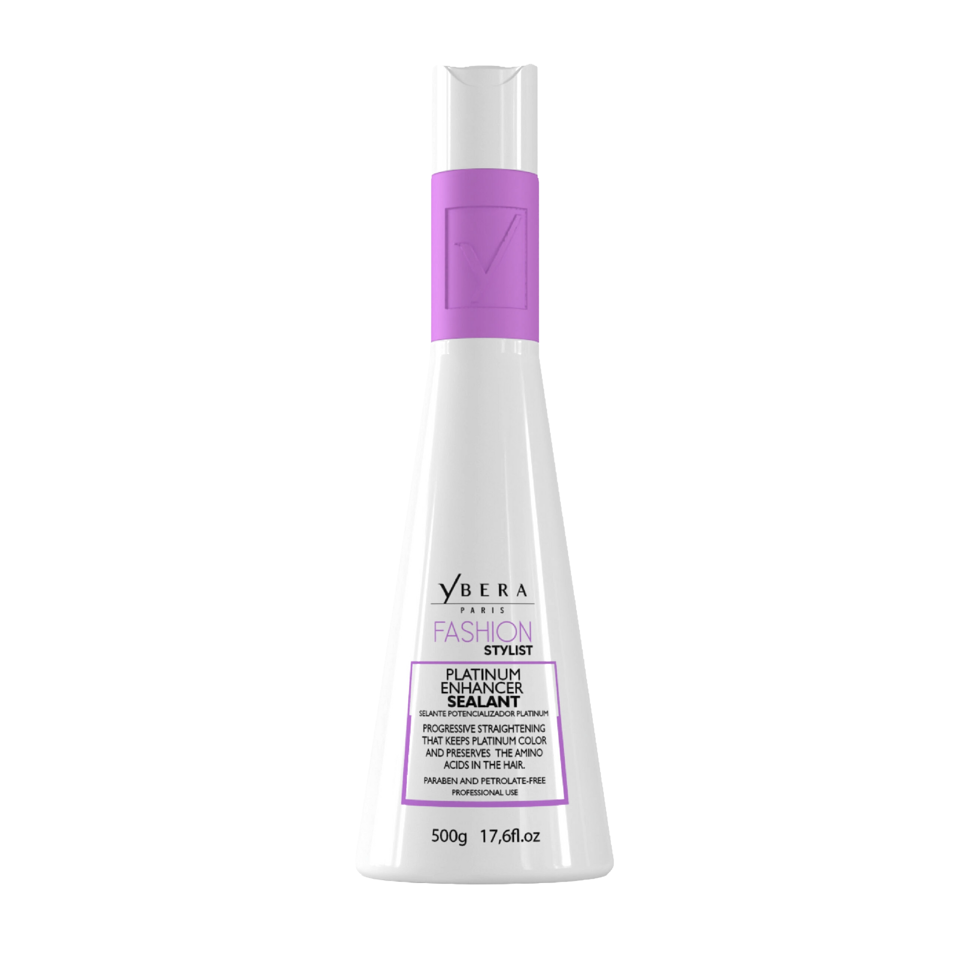 Alisado Fashion Stylist Platinum Ybera Paris – Tratamiento alisador sin formol para cabellos rubios y con canas, liso hasta 12 semanas