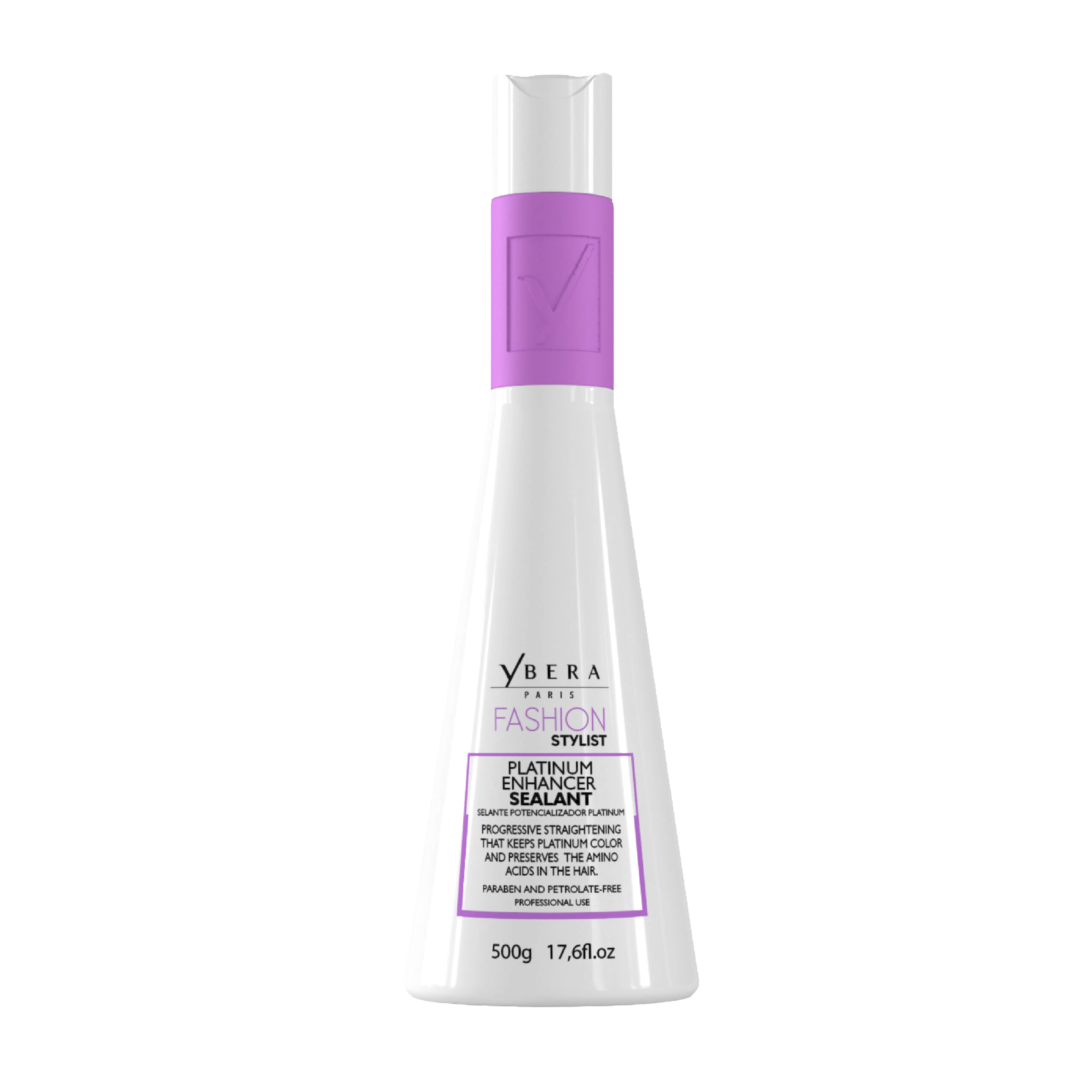 Alisado Fashion Stylist Platinum Ybera Paris – Tratamiento alisador sin formol para cabellos rubios y con canas, liso hasta 12 semanas