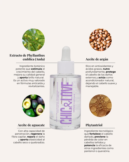 Chic & Love Hair Serum sérum capilar nutritivo y reparador