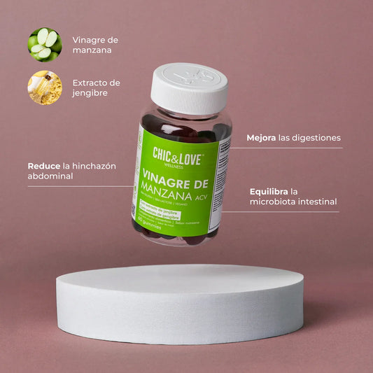 Chic & Love Vinagre de Manzana gummies digestivas