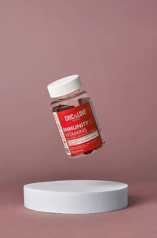 Chic & Love Immunity Vitamins Gummies – bote para reforzar el sistema inmune