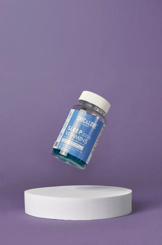 Chic & Love Sleep Vitamins - Gummies de melatonina y vitamina B6 para un sueño profundo y reparador
