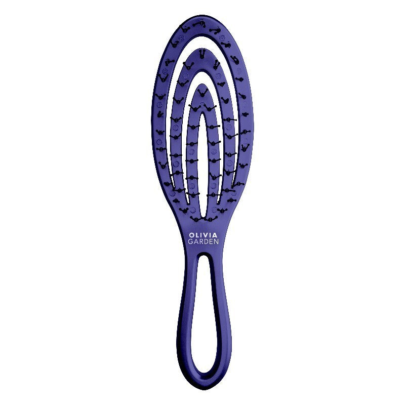 Cepillo de viaje Olivia Garden Frozen Holiday Collection color Púrpura Violet Mist